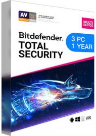 Bitdefender Total Security Multi Device - 3 Devices - 1 Year EU